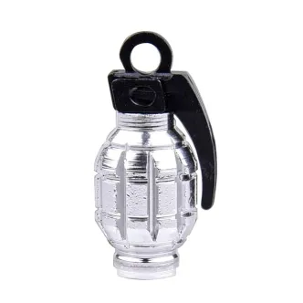 Trik Topz, Hand Grenade License Plate MOUNTS. Chrome (ARM913319)
