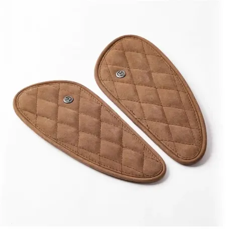 Trip Machine, Diamond Leather Gas Tank Pad SET. Tobacco (PADLDDTC-1)