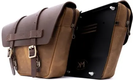 Trip Machine, Wingman Side Panel Bag SET. Tobacco Brown (WSTC)