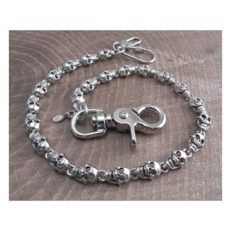 Amigaz Flat Skull Wallet Chain 16