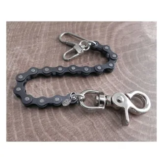 Amigaz Black Bike Chain Key Leash 8