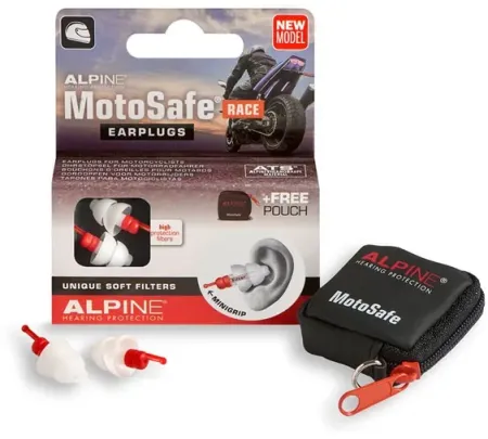 Alpine Motosafe Race Earplugs With Mini Grip (111.23.111)