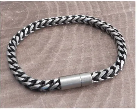 Amigaz Franco Magnetic Steel Chain Bracelet (SB301)
