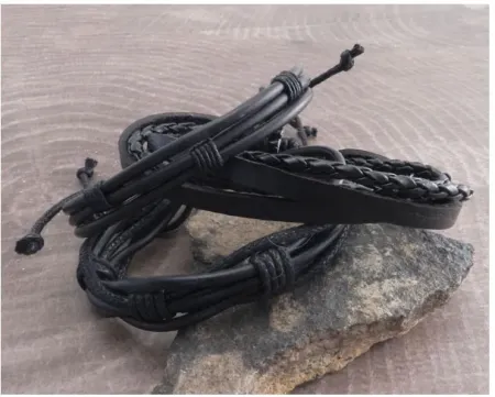 Amigaz Cord 3 Pack Adjustable Braceletes (BG504)