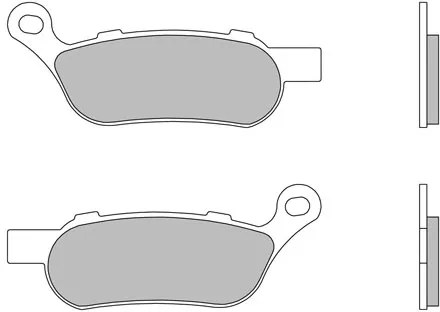 Brembo, Brake Pad SET. SINTERED. Rear (09007HD07SP)