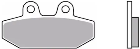 Brembo, Brake Pad SET. ORGANIC. Rear (09007HD23CC)