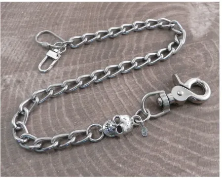 Amigaz Wallet Chain With Skull Link 16