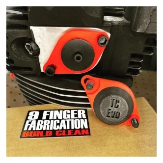9FINGER Fabrication, Evo/twin Cam Intake Port Cover Set (ARM404899)