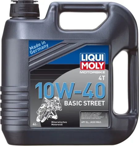 Liqui Moly 4T 10W-40 Basic Street Engine Oil (3046)
