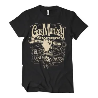 Gas Monkeys Garage GMG Wrench Label T-shirt Black (ARM457999)