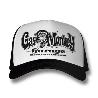 Gas Monkeys Garage GMG Logo Trucker Cap White/black (ARM787999)