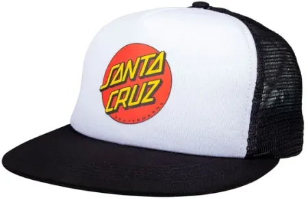 Santa Cruz Dot Mesh Cap White/black (ARM395007)