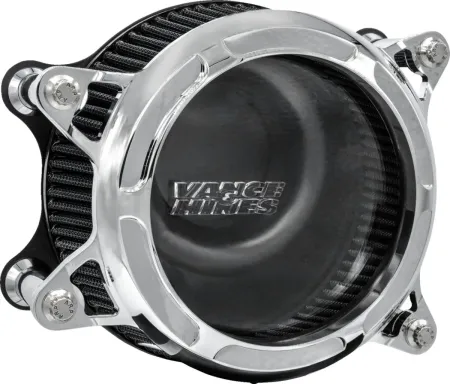 Vance & Hines VO2 Wrinkle Air Cleaner In Chrome For 2025-2026 Softail & 2023-2026 Touring M8 (Gen 2) Models (71098)