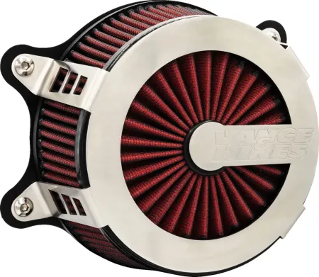 Vance & Hines VO2 Cage Fighter Air Cleaner In Brushed For 2025-2026 Softail & 2023-2026 Touring M8 (Gen 2) Models (71106)