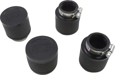 Uni Filter High-flow Clamp-on Pod Filter Kit Straight Black 4-PK (10112891)