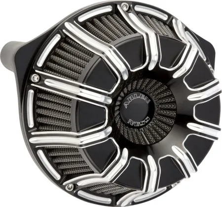 Arlen Ness 10-Gauge Inverted Series Air Cleaner Kit In Black Contrast Cut Finish For Harley Davidson 2025-2026 Softail & 2023-2026 Touring M8 (Gen 2) Models (600-221)
