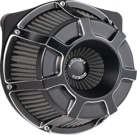 Arlen Ness Beveled Inverted Series Air Cleaner Kit In Black Finish For Harley Davidson 2025-2026 Softail & 2023-2026 Touring M8 (Gen 2) Models (600-225)