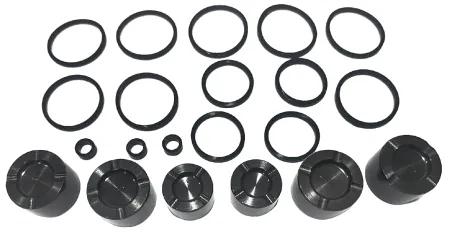 Cycle Pro LLC Fits Flhtcutg Tri Glide Ultra Classic 2014-2018 And FLRT Freewheeler 2015-2018, Kit With Six Pistons And Seals For Stock Calipers (747627)