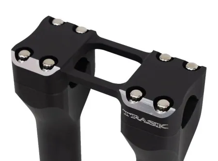 Trask Performance 4 Inch Assault Handlebar Risers With 1 Inch Clamping Area In Reverse Cut Finish (TM-8602-4RC)