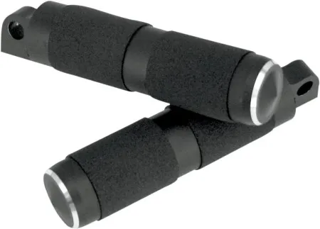 Accutronix Foot Pegs Rubber Folding Night Series Black (16200710)