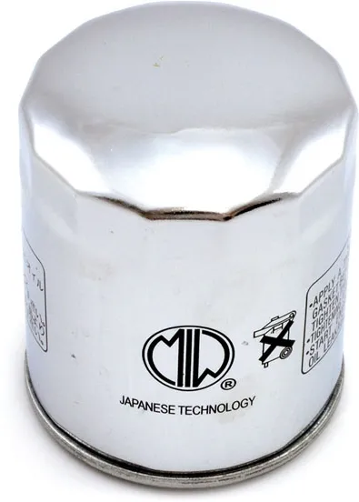 Miw, Spin-on Oil FILTER. Chrome (MIW BU10001)
