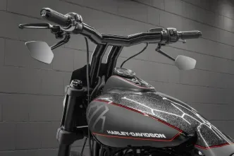 Killer Custom 2 Inch Diameter 10 Inch Rise Back Saver T-Bar For 1973-2025 Harley Davidson Softail, Dyna & XL Sportster (BBZ10)