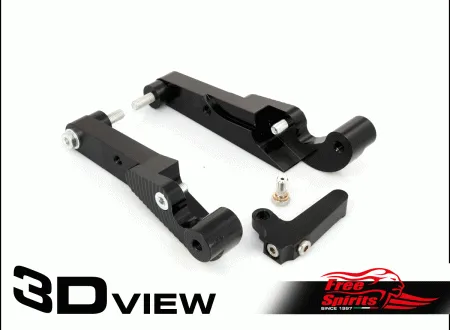 Free Spirits Extended Forward Controls Adaptors Plates (60mm) For Indian Scout 1250 Models (106210)