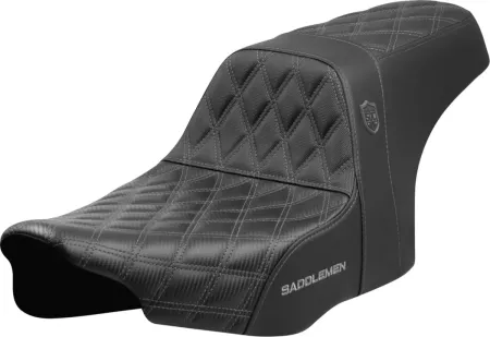 Saddlemen Pro Series SDC Performance Gripper Seat With Grey Stitching For Harley Davidson 2023-2025 Touring FLHX Street Glide & FLTR Road Glide Models (SC82307D2)