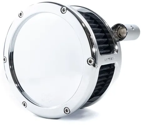 Feuling BA Solid Cover Air Cleaner Kit In Chrome With Black Filter For Harley Davidson 1993-1999 Dyna, Softail & Touring Models (5567)