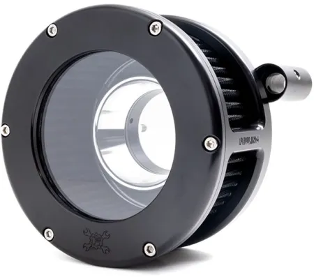 Feuling BA Air Cleaner Kit With Clear Cover In Black Finish With Black Filter For Harley Davidson 1993-1999 Dyna, Softail & Touring Models (5564)