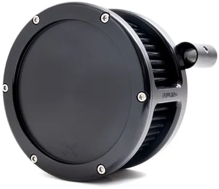 Feuling BA Solid Cover Air Cleaner Kit In Black With Black Filter For Harley Davidson 1993-1999 Dyna, Softail & Touring Models (5563)