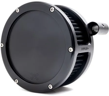 Feuling BA Solid Cover Air Cleaner Kit In Black With Black Filter For Harley Davidson 1999-2017 Twin Cam Models (Exc. E-Throttle & 99-01 FLT) (5543)