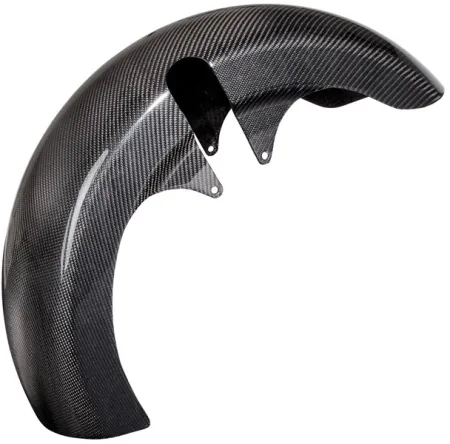 Arlen Ness 21 Inch Fat Carbon Fiber Rapper Front Fender For Harley Davidson 2014-2023 Touring Models (210-025)