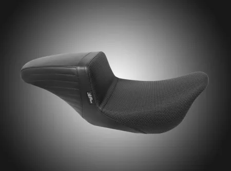 Le Pera Kickflip Basket Weave Seat For Harley Davidson 2023-2025 Touring FLHX Street Glide & FLTR Road Glide Models (LV-597BW)