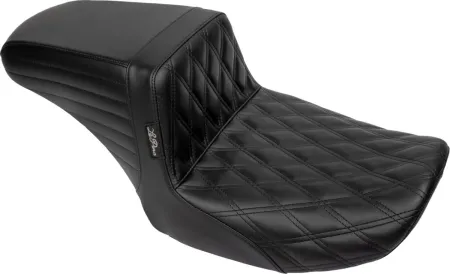 Le Pera Kickflip Double Diamond Stitched Seat For Harley Davidson 2023-2025 Touring FLHX Street Glide & FLTR Road Glide Models (LV-597DD)