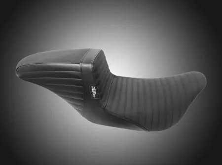 Le Pera Kickflip Pleated Gripp Tape Seat For Harley Davidson 2023-2025 Touring FLHX Street Glide & FLTR Road Glide Models (LV-597PTGP)