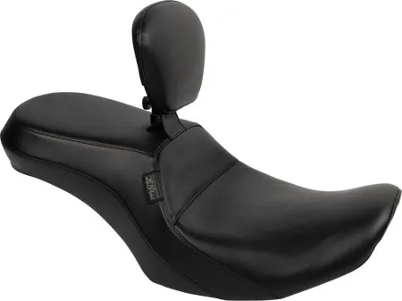Le Pera Outcast 2 Up Smooth Seat With Drivers Backrest For Harley Davidson 2023-2025 Touring FLHX Street Glide & FLTR Road Glide Models (LV-997BR)