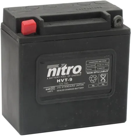 Nitro, Agm HVT Battery, 7AH 12V (HVT 09 SLA)