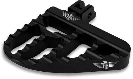 Heinz Bikes Performance Driver Mini Floorboards V2 In Black For Harley Davidson 2018-2025 M8 Softail Models (HB-MFBV2-M8-B)