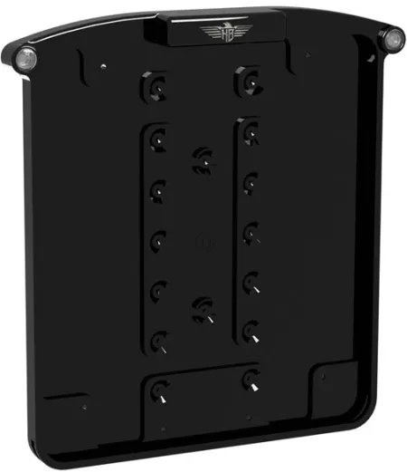 Heinz Bikes All In One Nano License Plate Holder In Black With Indicator, Brake Light & Taillight (German Plus 220mm x 200mm) (HBKZN-MB-3TS-DE)