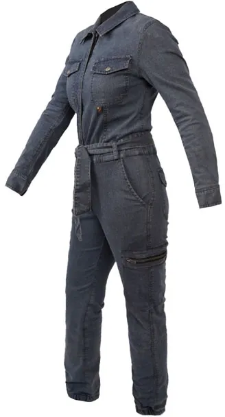 BY City Black Hawk Ladies Overall Denim (1100071-XS/S)