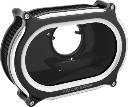 Arlen Ness Method Air Cleaner Kit In Black Contrast Cut Finish For Harley Davidson 2008-2016 FLT / 2016-2017 FLST & FXDLS (Fly By Wire) Models (600-252)