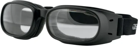 Bobster Piston Adventure Goggles Black Lenses Clear (BPIS01C)