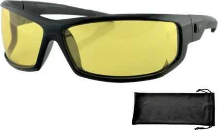 Bobster Axl Street Sunglasses Black Lenses Yellow (EAXL001Y)