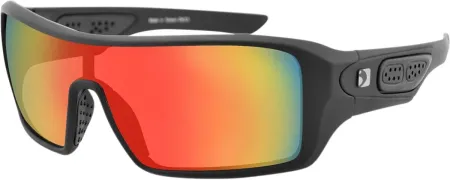 Bobster Paragon Street Sunglasses Black Lenses Mirrored Crimson Smoke (EPAR001)