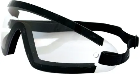Bobster Wrap Around Wide Vision Goggles Black Lenses Clear (BW201C)