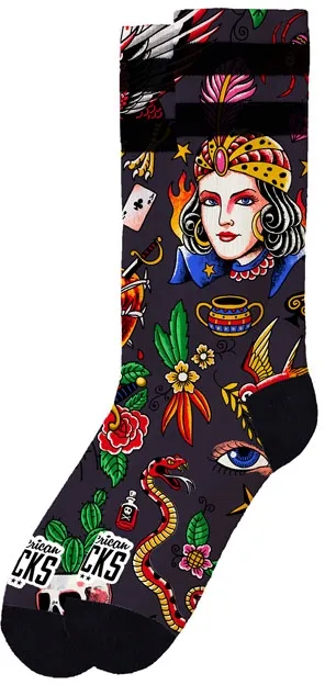 American Socks Signature Sorcerer Socks Black (AS446-S/M)