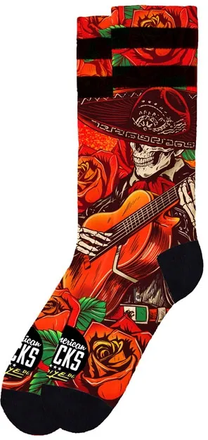 American Socks Signature El Mariachi Socks Red (AS443-S/M)
