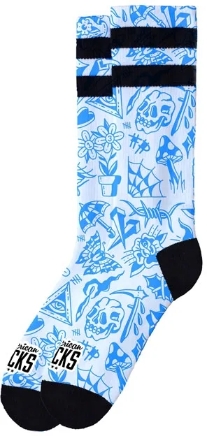 American Socks Signature Freaked Socks Blue (AS431-S/M)