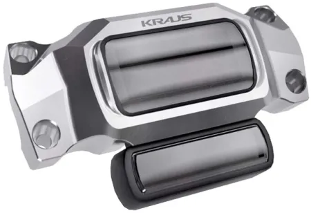 Kraus Core Riser Top Plate For 1 Inch Handlebar Clamp Size In Raw Machined Finish For Harley Davidson 2018-2024 M8 Softail Models (SF-IN-10-M)
